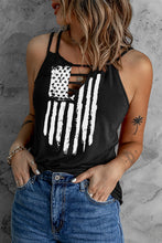 Load image into Gallery viewer, Stars and Stripes Ladder Detail Cami
