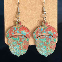 Load image into Gallery viewer, Wooden Dangle Earrings