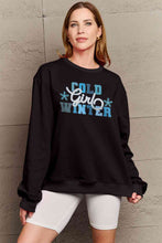 Load image into Gallery viewer, Simply Love Full Size COLD WINTER Graphic Long Sleeve Sweatshirt