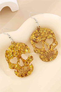 Acrylic Skull Drop Earrings