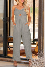 Load image into Gallery viewer, Smocked Spaghetti Strap Wide Leg Jumpsuit