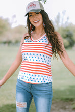 Load image into Gallery viewer, Stars and Stripes Round Neck Tank
