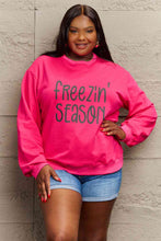 Load image into Gallery viewer, Simply Love Full Size FREEZIN&#39; SEASON Graphic Sweatshirt