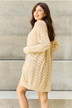 Load image into Gallery viewer, HEYSON Breezy Days Full Size Open Front Sweater Cardigan