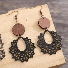 Load image into Gallery viewer, Geometric Cutout Dangle Earrings