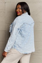 Load image into Gallery viewer, HEYSON Take A Chance Full Size Western Wash Star Denim Jacket