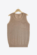 Load image into Gallery viewer, Buttoned Pocket Knit Tank