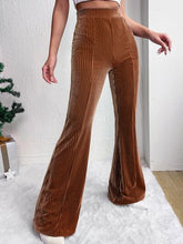 Load image into Gallery viewer, Ribbed High Waist Bootcut Pants