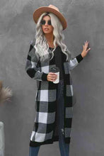 Load image into Gallery viewer, Buffalo Plaid Duster Cardigan