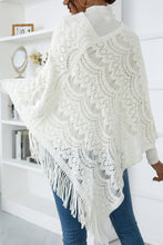 Load image into Gallery viewer, Openwork Fringe Detail Poncho