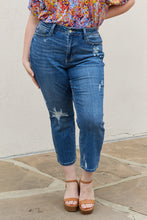 Load image into Gallery viewer, Judy Blue Theresa Full Size High Waisted Ankle Distressed Straight Jeans