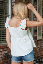 Load image into Gallery viewer, Embroidered Contrast Square Neck Tank
