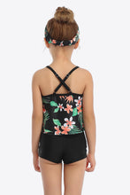 Load image into Gallery viewer, Floral Crisscross Cami and Shorts Swim Set