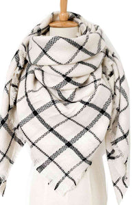 Plaid Imitation Cashmere Scarf