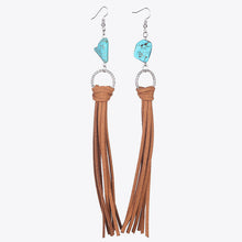 Load image into Gallery viewer, Turquoise Fringe Detail Earrings