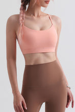 Load image into Gallery viewer, Cutout Racerback Scoop Neck Sports Bra