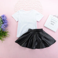 Load image into Gallery viewer, Girls MINI BOSS Graphic Tee and Skirt Set