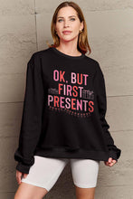 Load image into Gallery viewer, Simply Love Full Size Letter Graphic Long Sleeve Sweatshirt