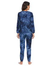 Load image into Gallery viewer, Tie-Dye Top and Drawstring Pants Lounge Set