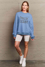 Load image into Gallery viewer, Simply Love Full Size FREEZIN&#39; SEASON Graphic Sweatshirt