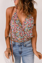 Load image into Gallery viewer, Floral Surplice Neck Top