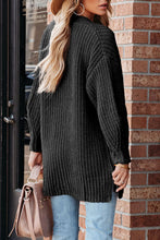 Load image into Gallery viewer, Full Size Button-Up V-Neck Long Sleeve Cardigan
