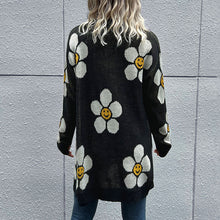 Load image into Gallery viewer, Floral Button Down Longline Cardigan
