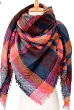 Load image into Gallery viewer, Plaid Imitation Cashmere Scarf