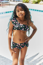 Load image into Gallery viewer, Marina West Swim Clear Waters Two-Piece Swim Set in Black Roses