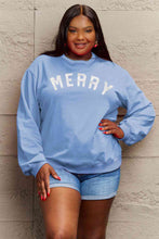 Load image into Gallery viewer, Simply Love Full Size MERRY Graphic Sweatshirt