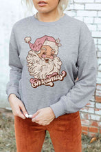 Load image into Gallery viewer, Christmas Graphic Round Neck Sweatshirt