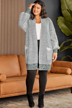 Load image into Gallery viewer, Plus Size Open Front Longline Cardigan