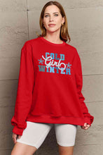 Load image into Gallery viewer, Simply Love Full Size COLD WINTER Graphic Long Sleeve Sweatshirt