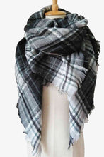 Load image into Gallery viewer, Plaid Imitation Cashmere Scarf