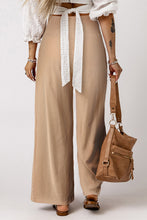 Load image into Gallery viewer, Smocked High Waist Wide Leg Pants