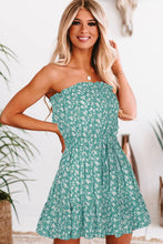 Load image into Gallery viewer, Ditsy Floral Strapless Mini Dress