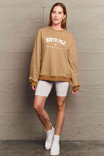 Load image into Gallery viewer, Simply Love Full Size NORTH POLE UNIVERSITY Graphic Sweatshirt