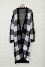 Load image into Gallery viewer, Buffalo Plaid Duster Cardigan