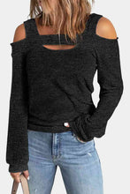 Load image into Gallery viewer, Full Size Cutout Cold Shoulder Blouse