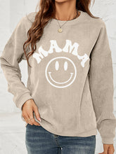 Load image into Gallery viewer, Round Neck Long Sleeve MAMA Graphic Sweatshirt