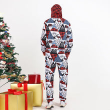 Load image into Gallery viewer, Men Printed Hooded Jumpsuit