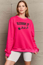 Load image into Gallery viewer, Simply Love Full Size SLEIGHIN&#39; IT Graphic Sweatshirt