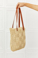 Load image into Gallery viewer, Fame Picnic Date Straw Tote Bag