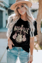 Load image into Gallery viewer, NASHVILLE MUSIC CITY Graphic Tee Shirt