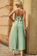 Load image into Gallery viewer, Spaghetti Strap Tied Seam Detail Jumpsuit