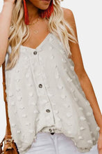 Load image into Gallery viewer, Swiss Dot V-Neck Buttoned Cami