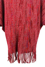 Load image into Gallery viewer, Fringe Detail Printed Poncho