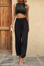 Load image into Gallery viewer, Twist Front Cropped Tank and Pants Set