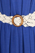 Load image into Gallery viewer, Shell Braid Belt with Wood Buckle