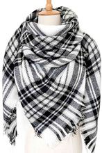 Load image into Gallery viewer, Plaid Imitation Cashmere Scarf